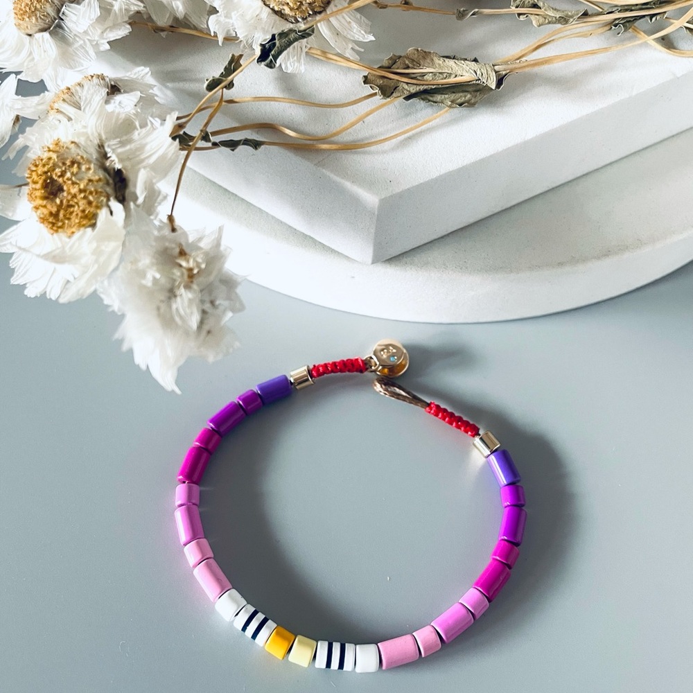 ROXANNE ASSOULIN Color Therapy U-Tube Bracelet Purple Size Of Medium - Picture 4 of 6